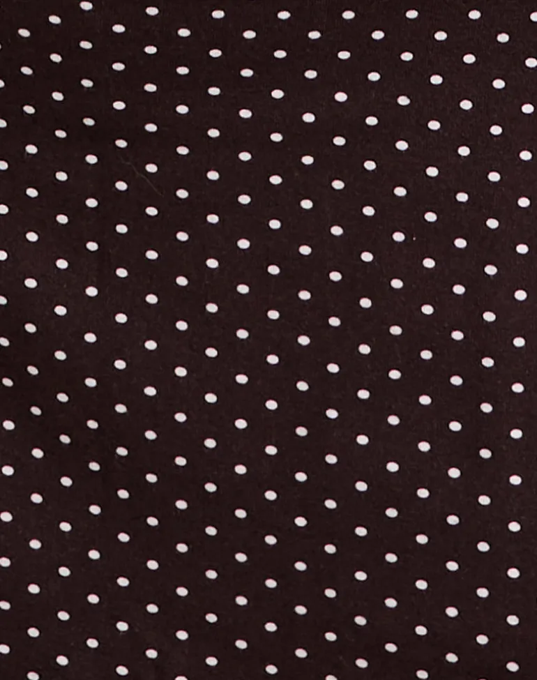 Luel Wrap Skort in Micro Polka Brown