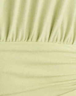 Luster Halterneck Top in Rayon Jersey Pistachio