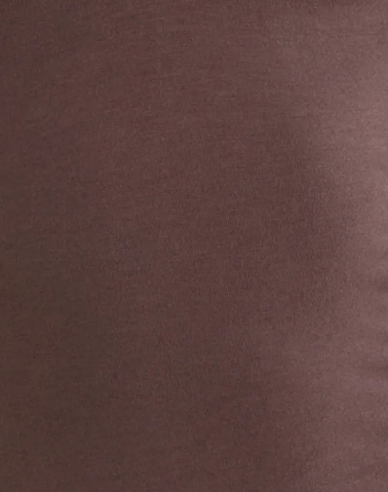 Lynod Plunge Top in Deep Taupe