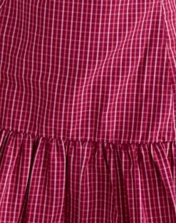 Maelah Dress in Raspberry Shadow Check