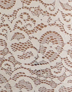 Mahota Deep Plunge Long Sleeve Top in Lace Ivory