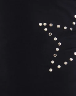 Malakai Long Sleeve Top in Star Stud Black