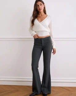 Malvinas Trouser in Tailoring Grey Stripe