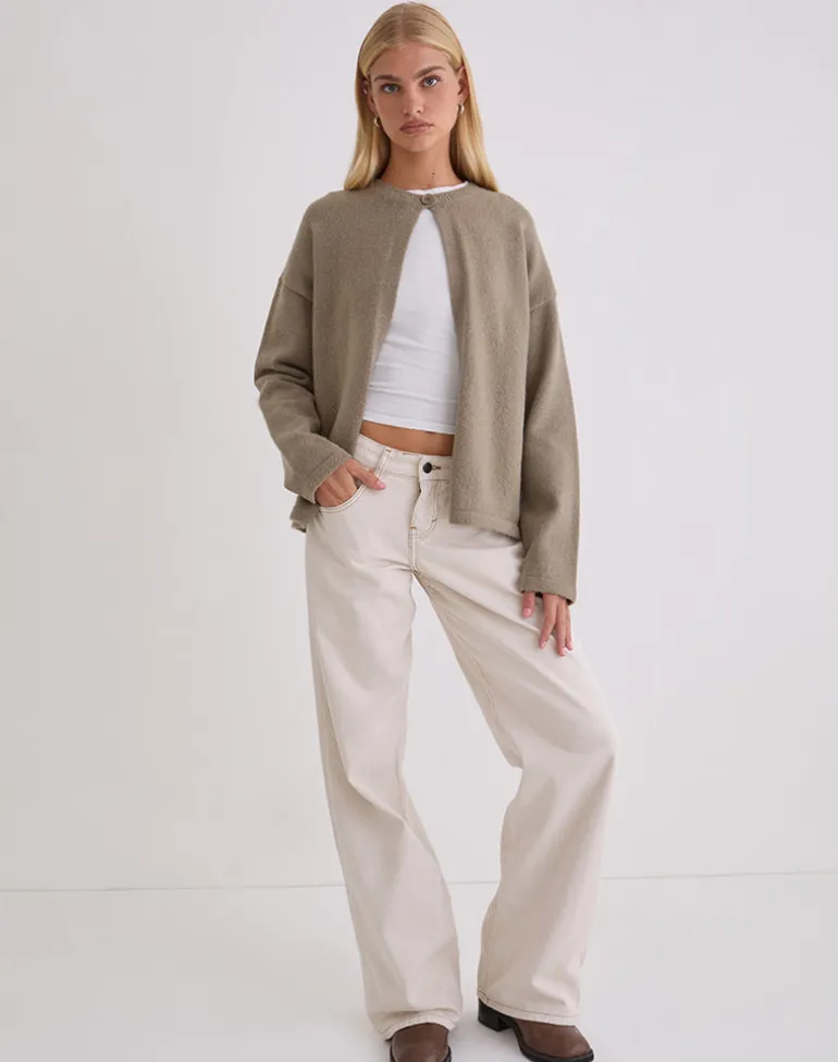 Maureen Cardigan in Taupe