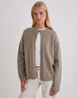 Maureen Cardigan in Taupe