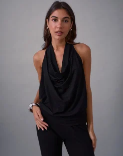 Mayla Backless Jumpsuit in Black