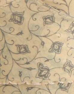 Merida Top in Winding Ivy Pale Yellow