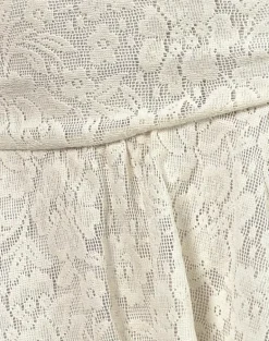 Meta Mini Skirt in Hibiscus Crochet Lace Ivory