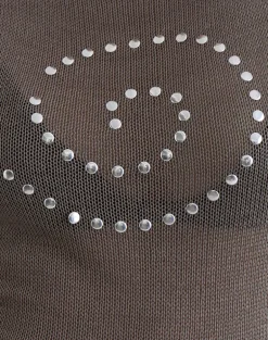 Miraya Top in Studded Sheer Knit Iron