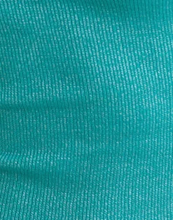 Mirelda Halterneck Top in Lurex Blue
