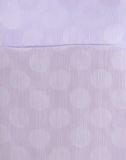 Mirelle Handkerchief Cami Top in Chiffon Lilac Polka Dot