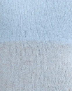 Misora Long Sleeve Top in Sheer Knit Blue