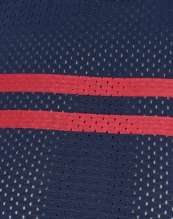 Monlo Top in Airtex Navy with Red Stripe