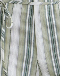 Morino Trouser in Sage Stripe