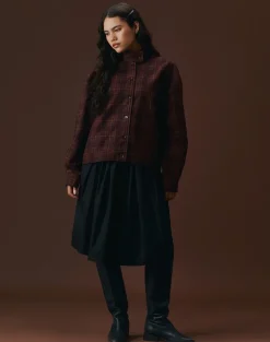Murphy Knee Length Skirt in Black