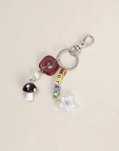 Mushroom Gem Keychain
