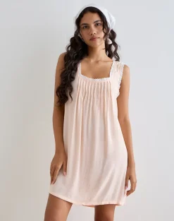 Musta Sleeveless Mini Dress in Scallop Shell