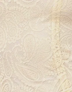 Nairi Halterneck Mini Dress in Lace Cream