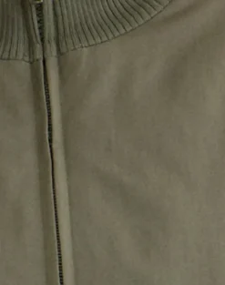 Najora Puffy Bomber Jacket in Dark Sage