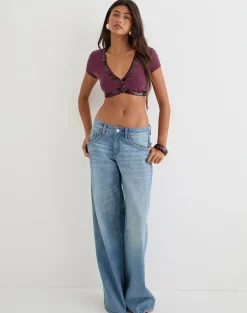 Nako Bolero Top in Cupro Deep Purple with Sequin Trim
