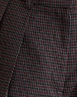 Nala Trouser in Heavy Woven Check Blue and Red