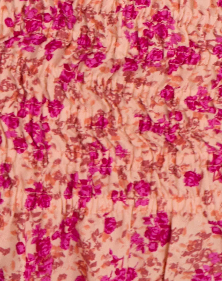 Nalesa Mini Skirt in Dark Wild Flower Cantaloupe