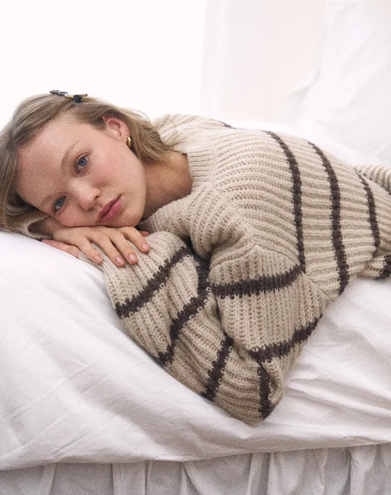 Namirta Jumper in Mono Stripe Oat
