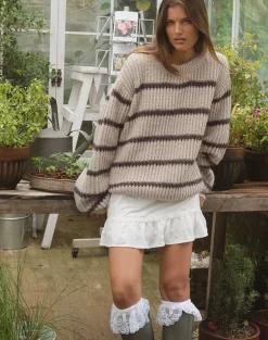 Namirta Jumper in Mono Stripe Oat