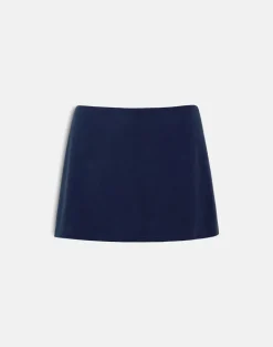 Namya Mini Skort in Cupro Navy