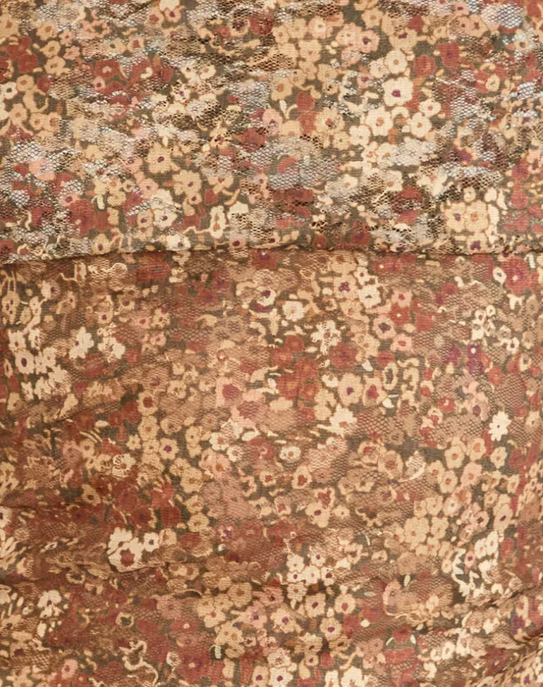 Nanila Top in Cluster Floral Brown