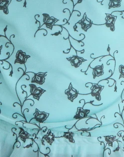 Nani Off Shoulder Top in Winding Ivy Blue