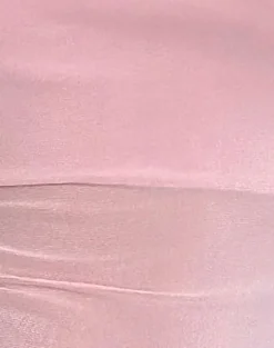 Narcissa Asymmetric Long Sleeve Top in Mesh Baby Pink