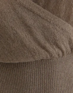 Nilza Wrap Top in Knit Taupe