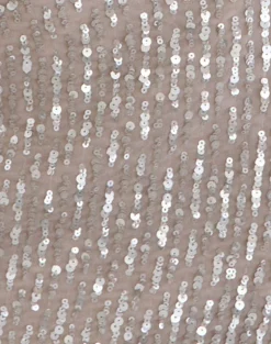 Nirado Mini Skirt in Chiffon Sequin Nude