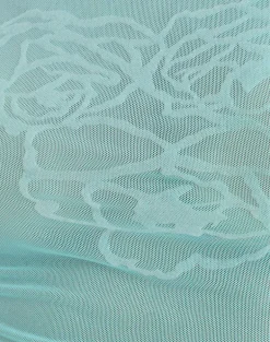 Nova Top in Flock Floral Doodle Blue