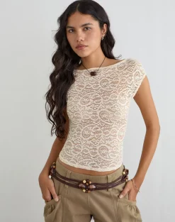Nova Top in Lace Ivory