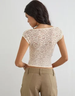 Nova Top in Lace Ivory