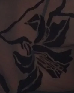 Nova Top in Orchids Flock Black