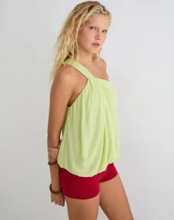 Nox Top in Crinkle Pistachio