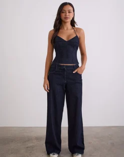 Nuvia Trousers in Chambray Indigo