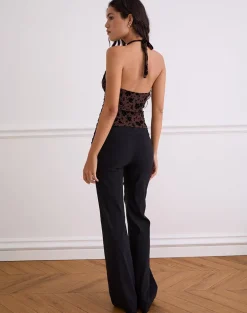 Olivera Top in Brown Garden Floral
