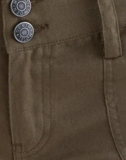 Olra Cargo Short in Cotton Light Twill Khaki
