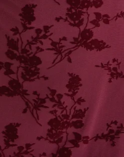 Onyx Mini Dress in Botanical Flower Maroon