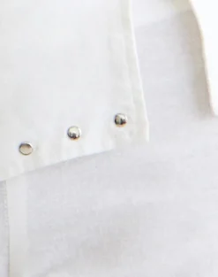 Oren Capri Trouser in Ivory with Studs