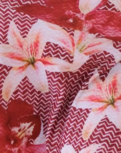 Orla Mini Swim Skirt in Zig Zag Lily Burgundy