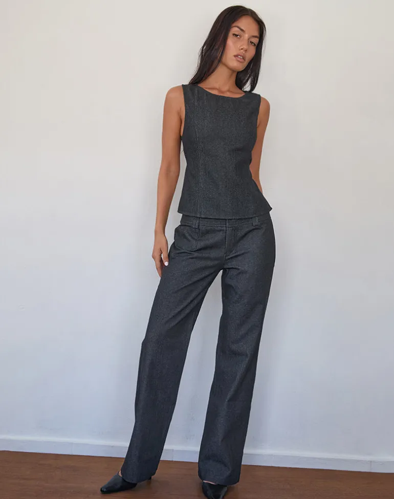 Padali Trouser in Dark Indigo