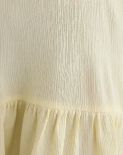 Panasi Mini Dress in Crinkle Butter Yellow