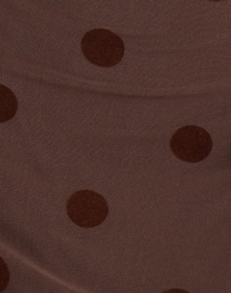 Pastila Mini Dress in Big Polka Flock Brown