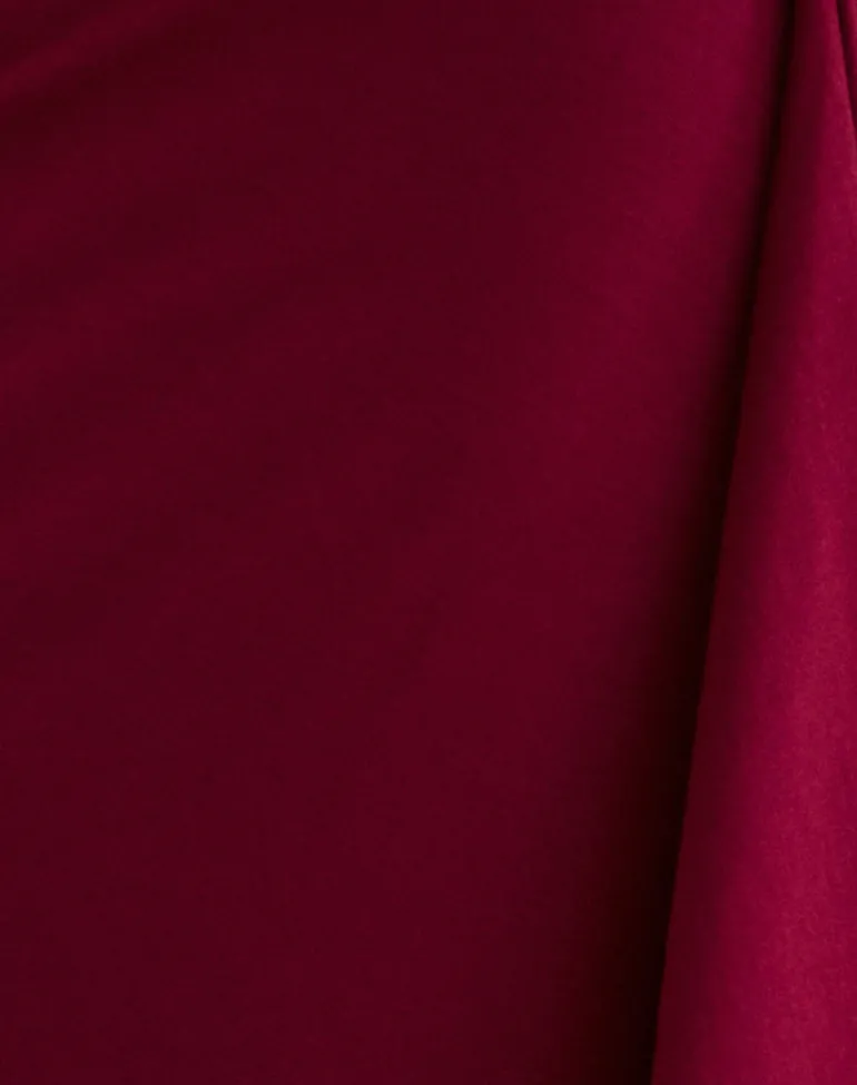 Phemia Maxi Skirt with Beads in Jersey Burgundy