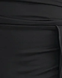 Prilla Halterneck Top in Cupro Black